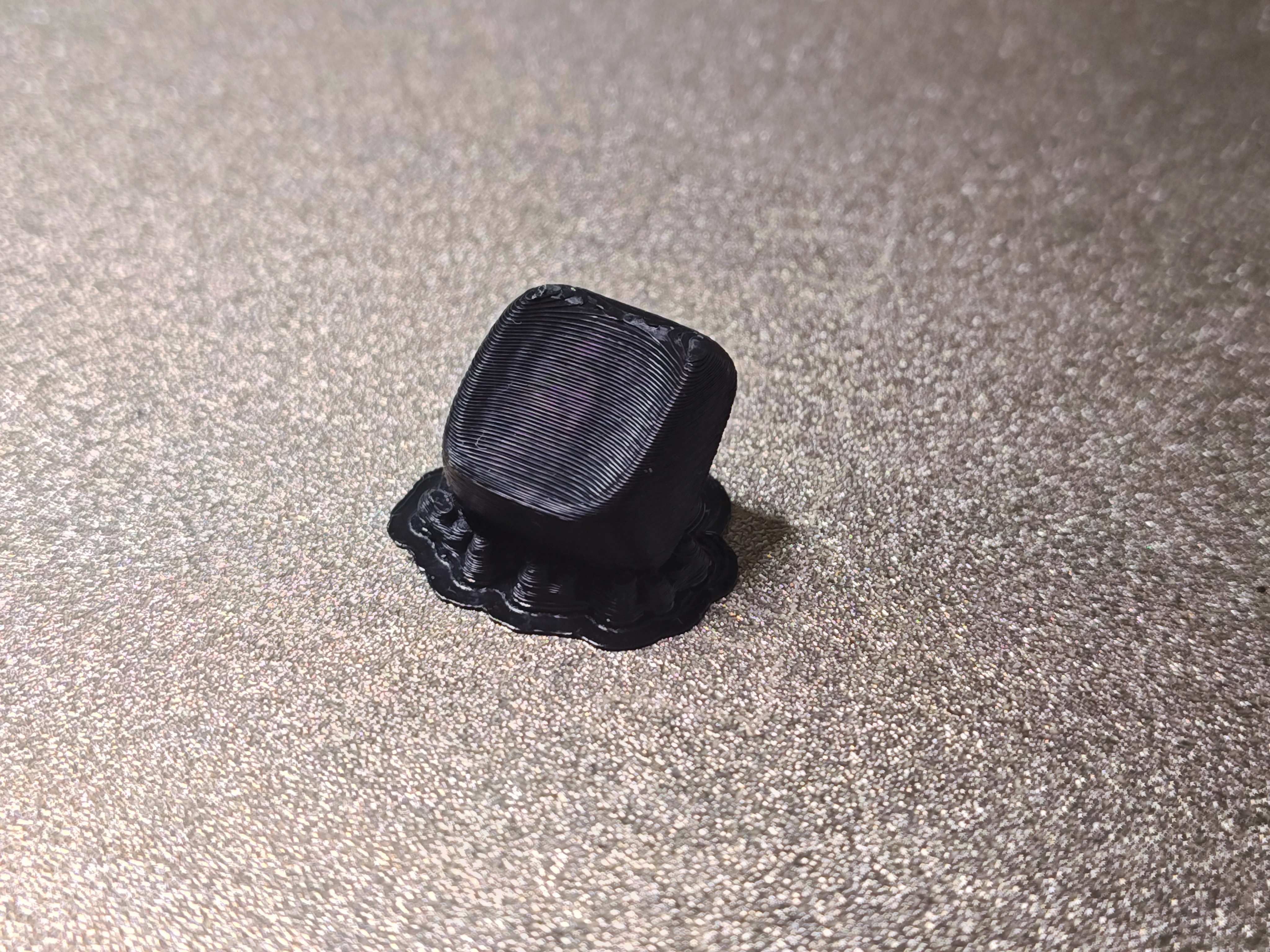 Detail of front of printed keycap